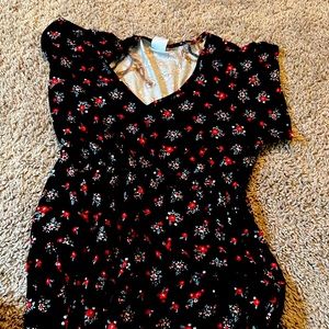 L and a rose dress